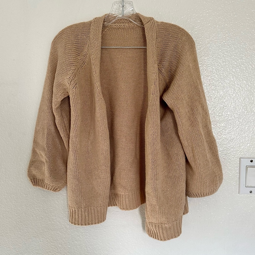 NWOT Light Brown Cardigan | Size Small